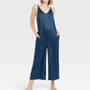 stars above Navy V-Neck Spaghetti Strap Jumpsuit